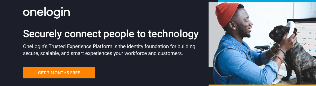 OneLogin's Trusted Experience Platform is the identity foundation for building secure, scalable, and smart experiences that connect people to technology.